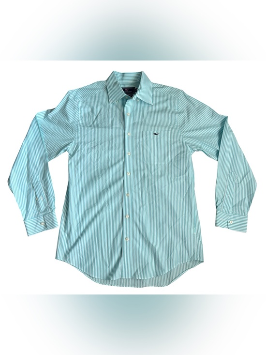 Vineyard Vines Other - Vineyard Vines Men’s Slim Fit Tucker Shirt Turquoise/White Stripe Button Down, M